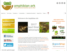 Tablet Screenshot of amphibianark.org